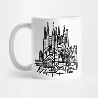 Barcelona Spain sagrada familia Mug